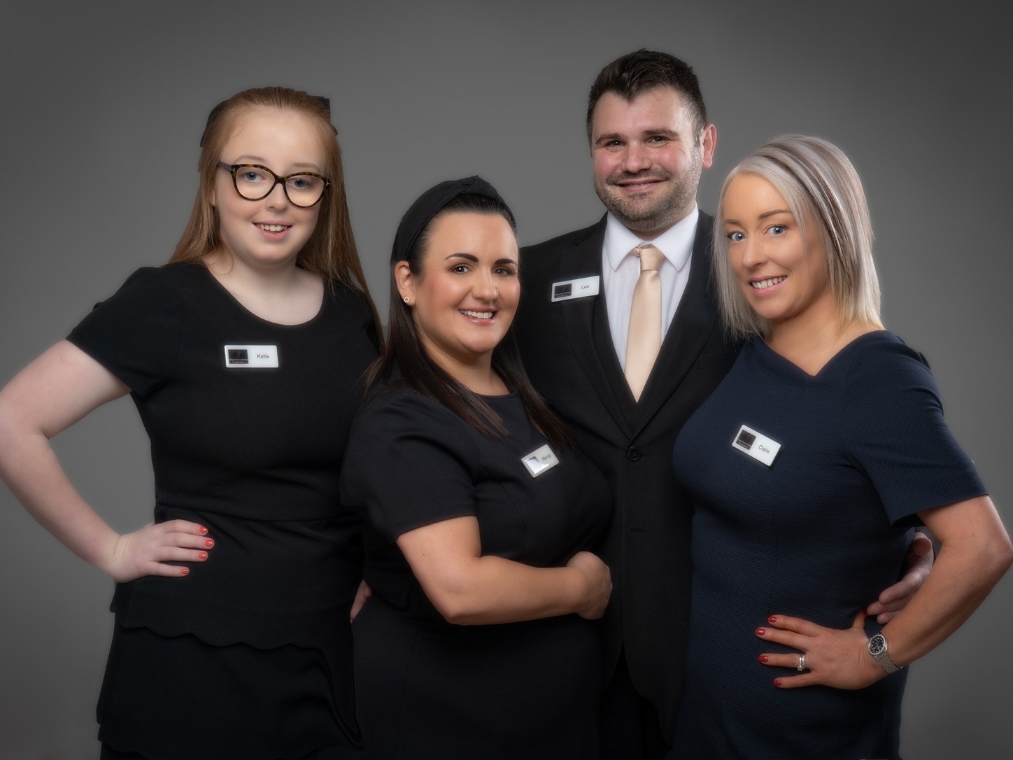The Hope Funeral Care team together in their uniforms